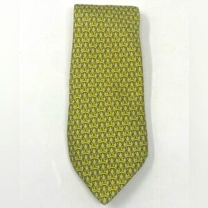 Hermes Silk Tie Green Rope 7885 MA